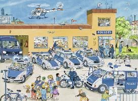 Polizeirevier. Puzzle 100 Teile XXL 4005556108671 (Game)