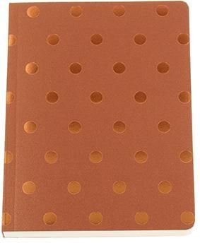 Shimmer Midi Polka Copper A6 Notebook By STATIONERY G O 5055998397521