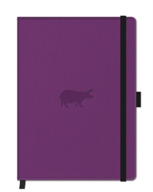 A5 Purple Hippo Nbook Plain 5285003136986 (Paperback)
