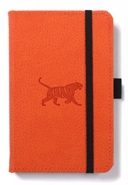 Dingbats A6 Pocket Wildlife Orange Tiger Notebook - Dotted (Paperback)