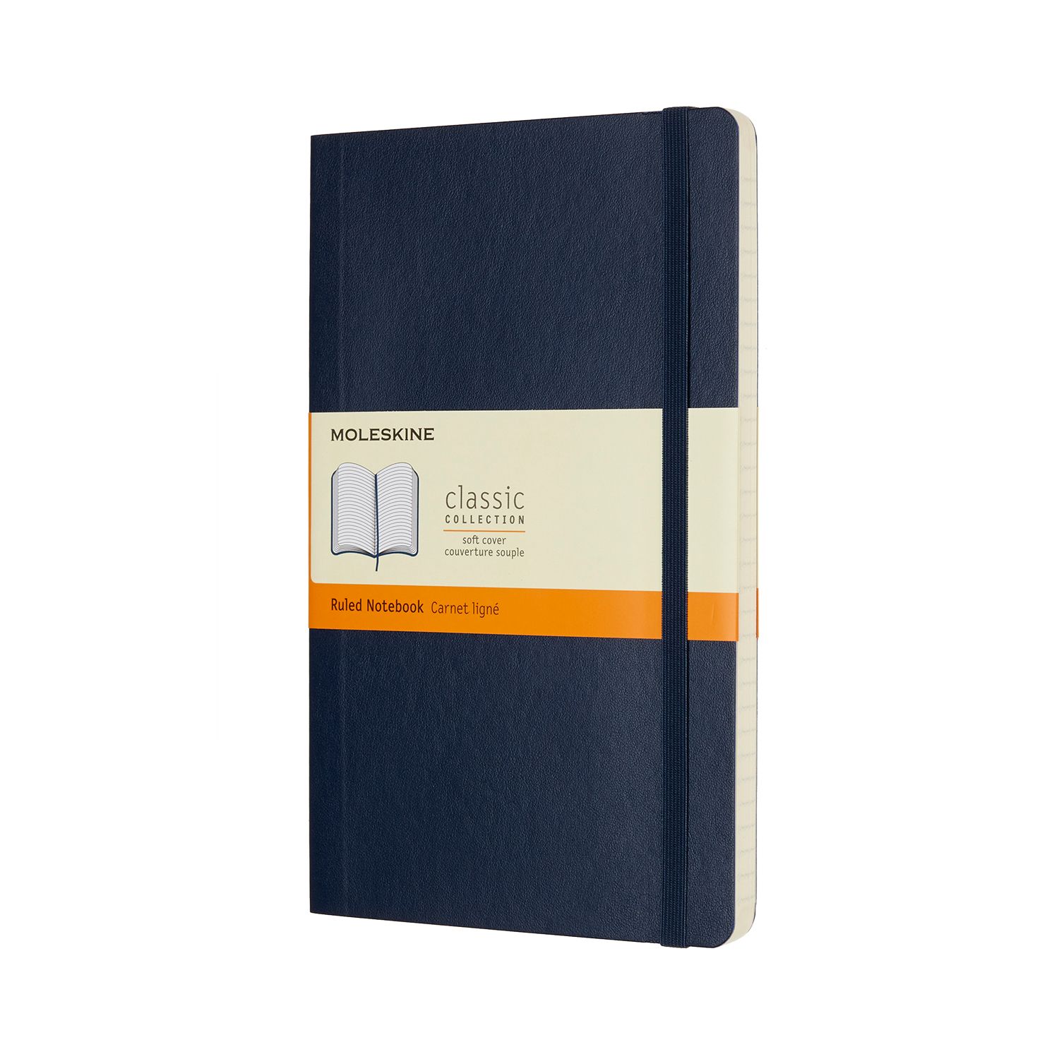 Moleskine Classic Notebook, Large, Ruled, Sapphire Blue, Soft Cover (5 X 8.25)