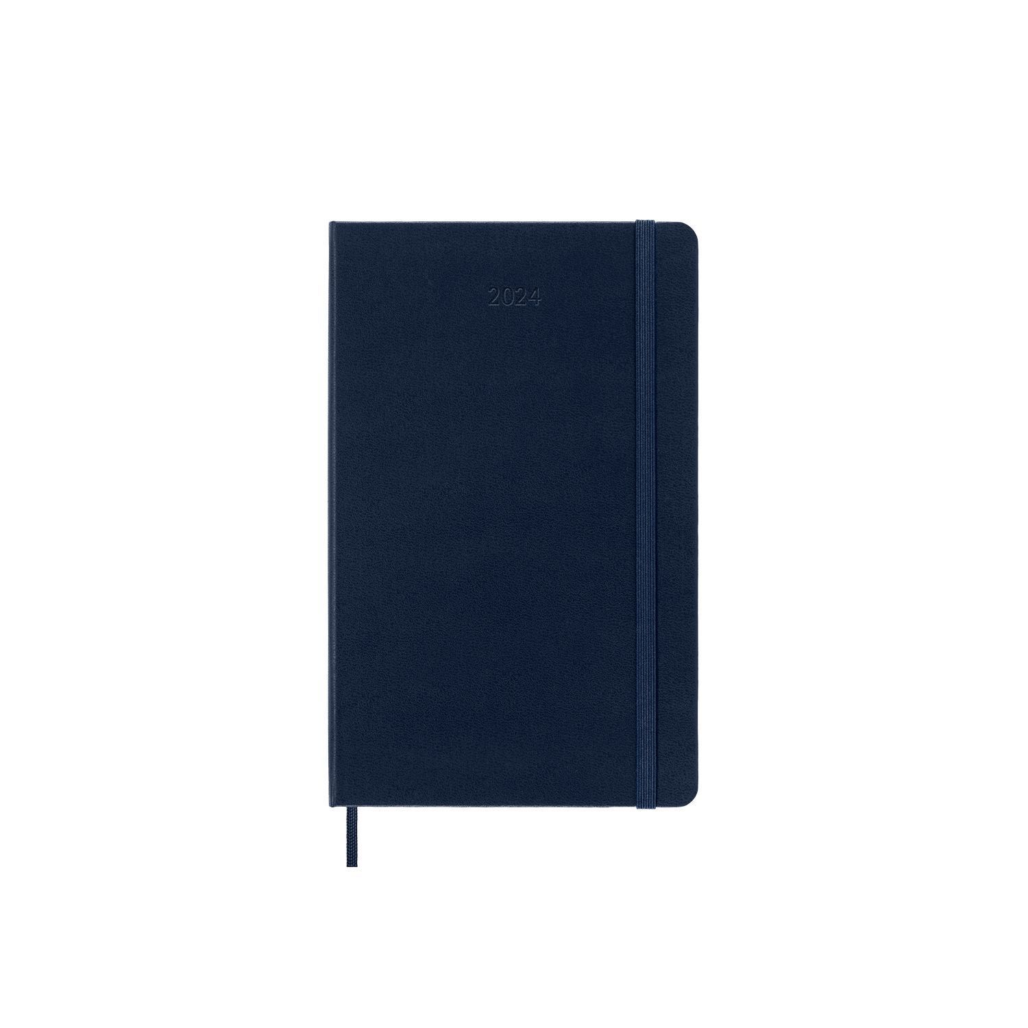 Moleskine 2024 12-Month Weekly Large Hardcover Notebook: Sapphire Blue