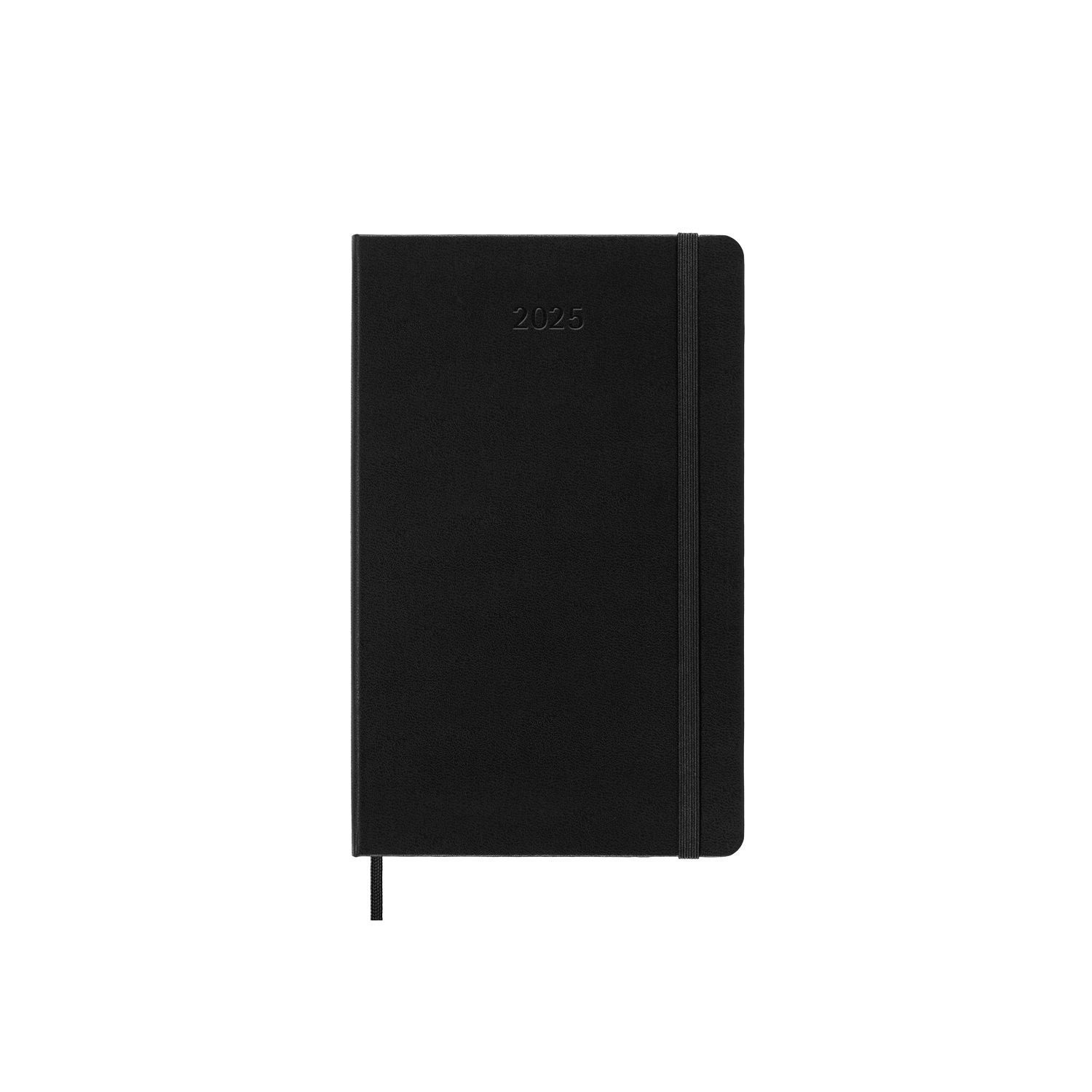 Moleskine 2025 12-Month Weekly Horizontal Large Hardcover Notebook: Black