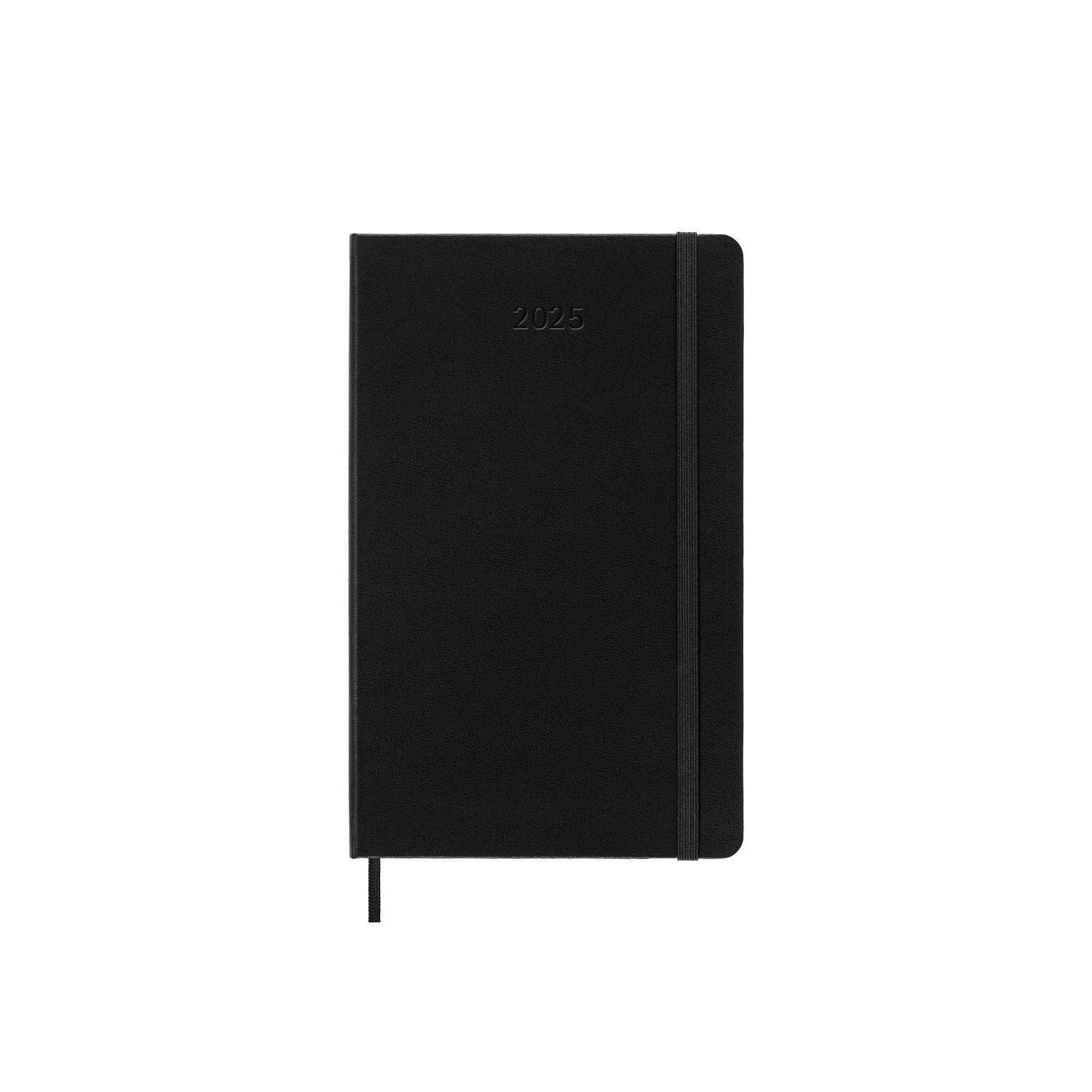 Moleskine 2025 12-Month Weekly Vertical Large Hardcover Notebook: Black