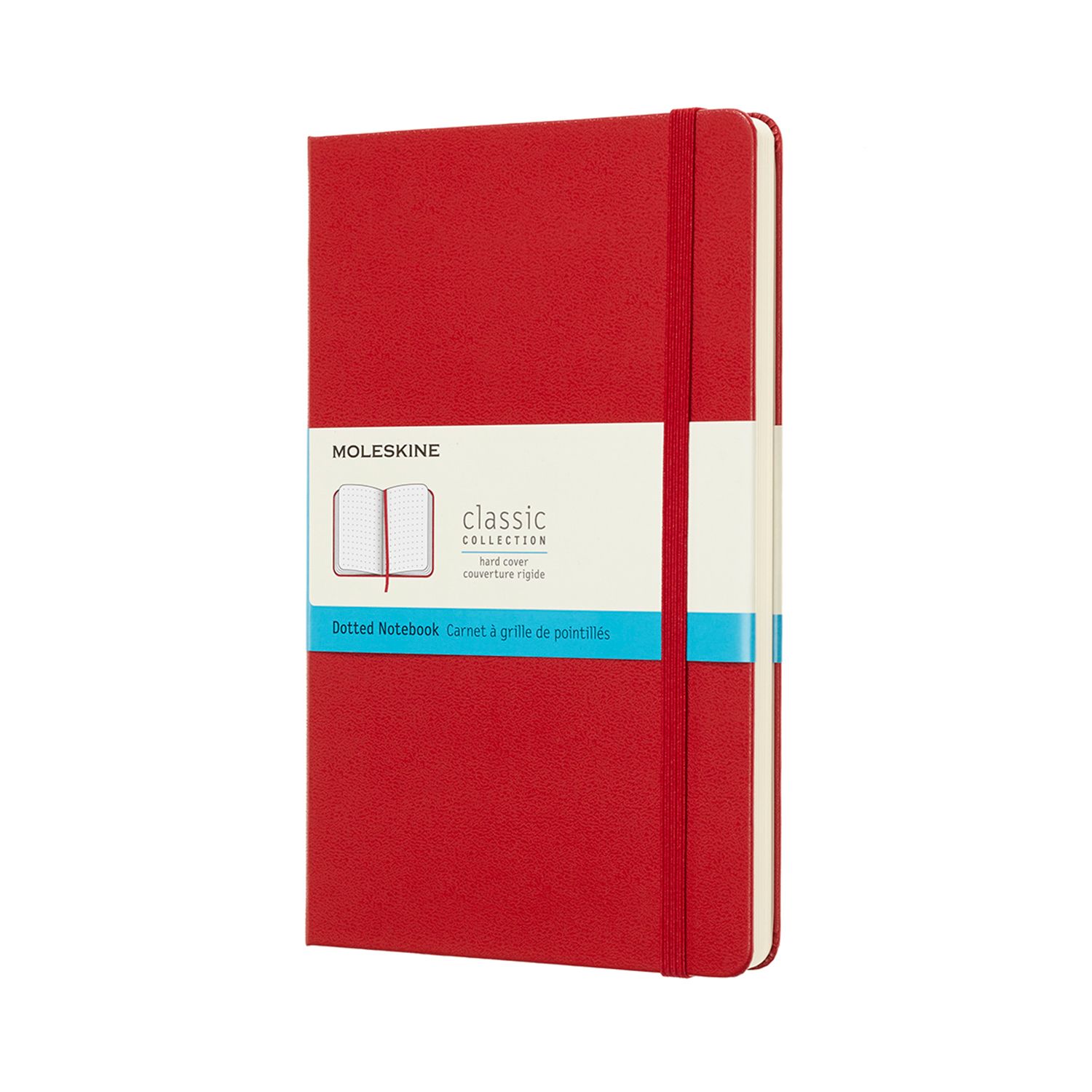 Moleskine Scarlet Red Notebook Large Dotted Hard By Moleskine