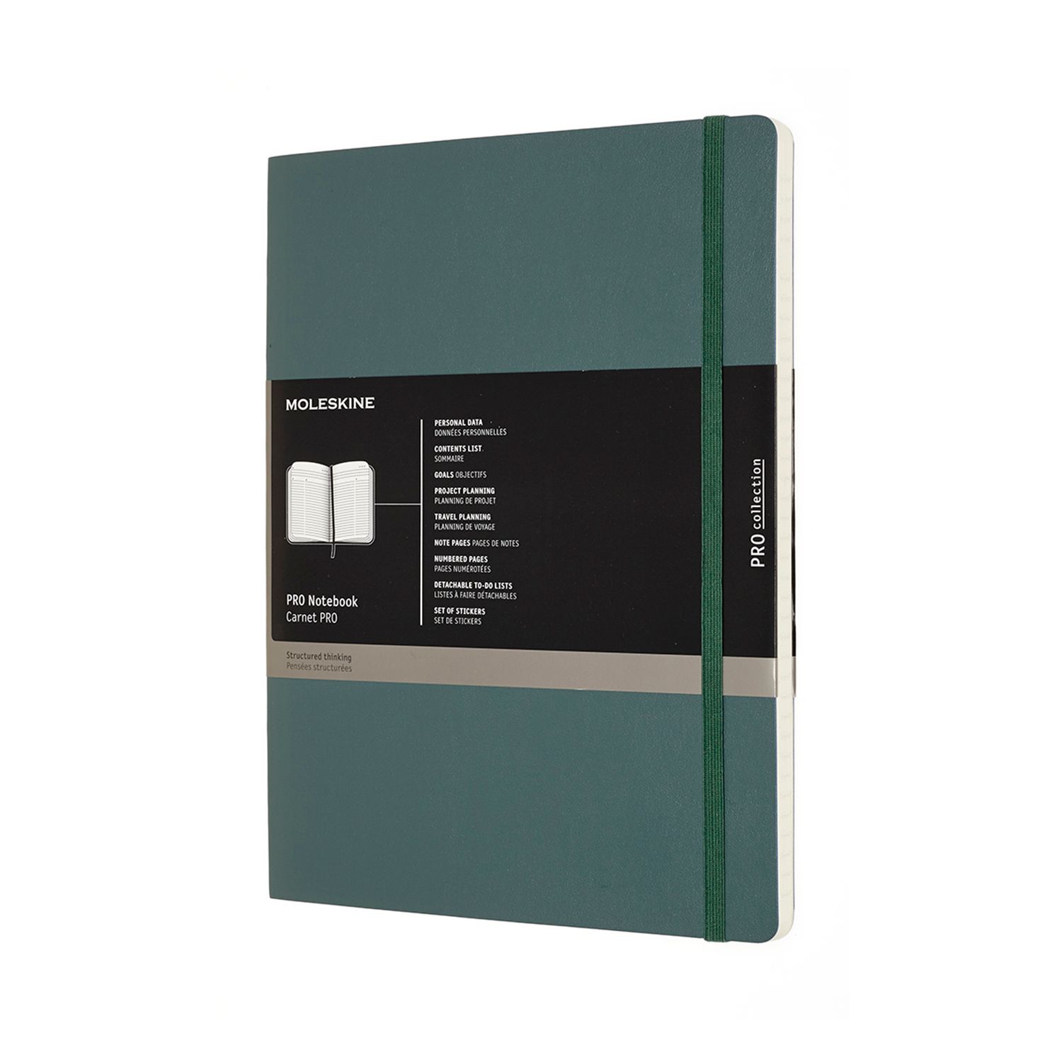Pro Notebook XL Soft Forest Green By Moleskine 8058647620848