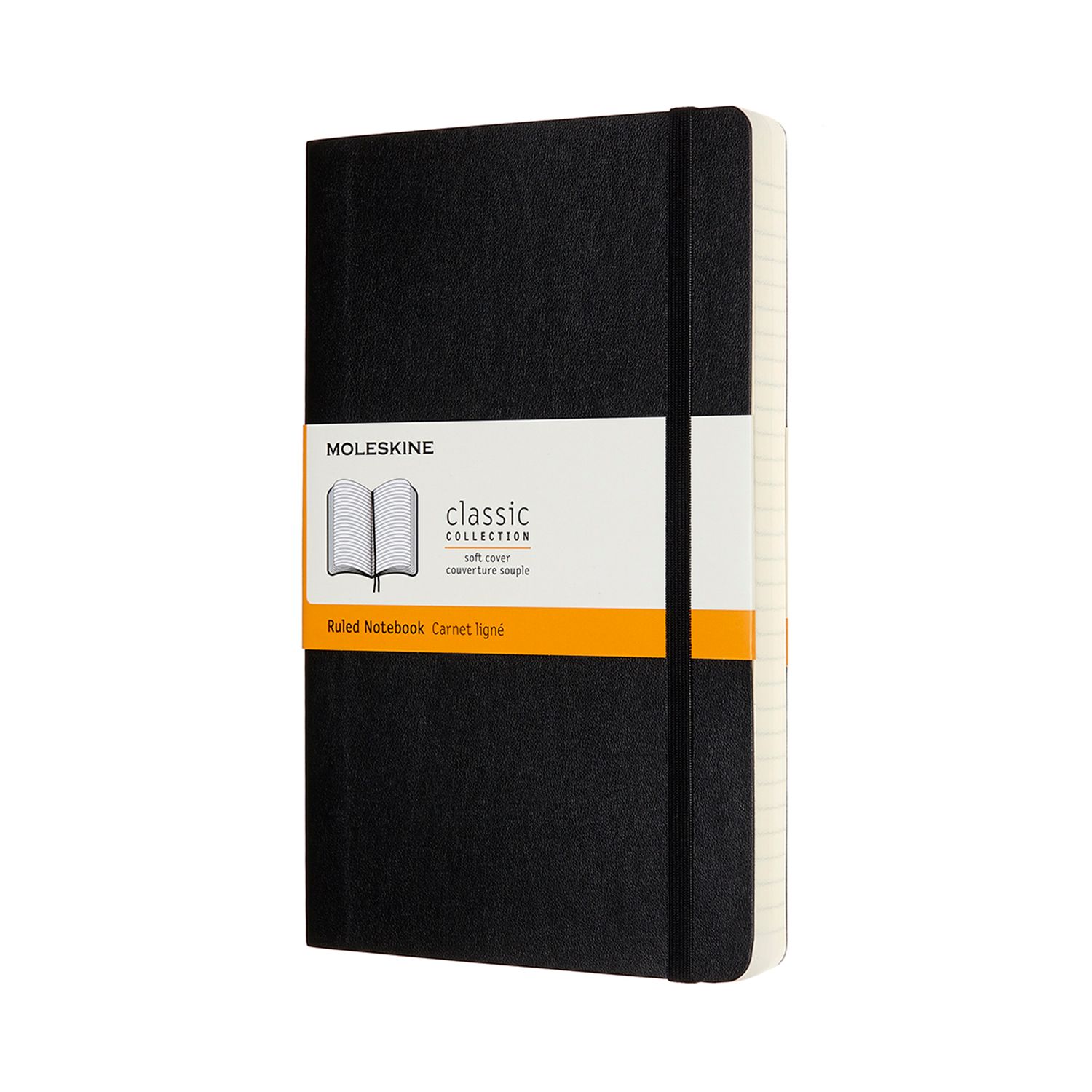 Moleskine Expanded Large Ruled Softcover Notebook: Black By Moleskine