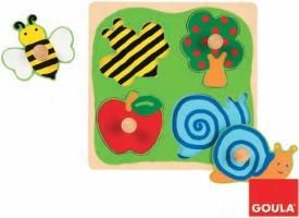 Holzpuzzle Biene, Apfelbaum und Schnecke 8421914530100 (Game)
