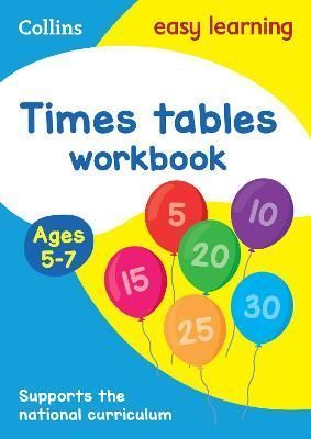 Tmes Tables. Ages 5-7 Workbook By Collins Easy Learning 9780008134396