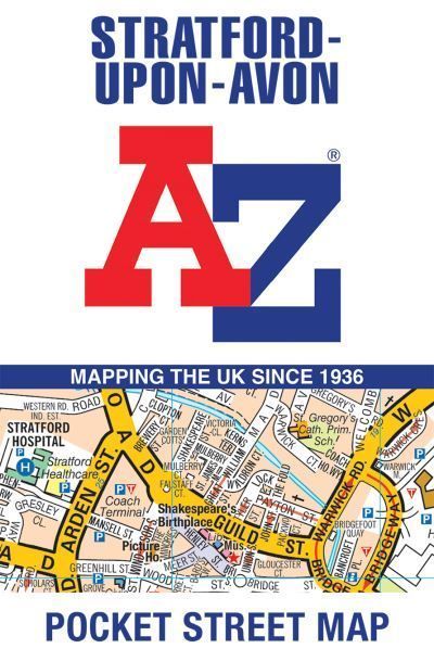 Stratford-Upon-Avon A-Z Pocket Street Map By A-Z Maps 9780008657468