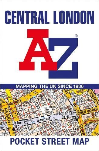 Central London A-Z Pocket Street Map By A-Z Maps 9780008657475