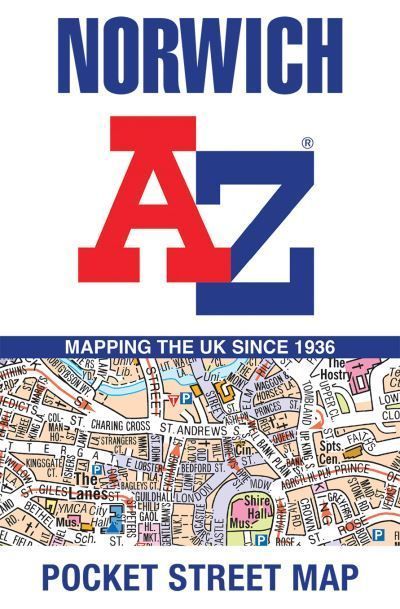 Norwich A-Z Pocket Street Map By A-Z Maps 9780008657543 (Paperback)