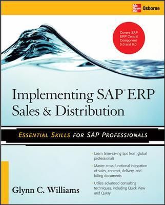 Implementing SAP ERP Sales & Distribution By Glynn C. Williams
