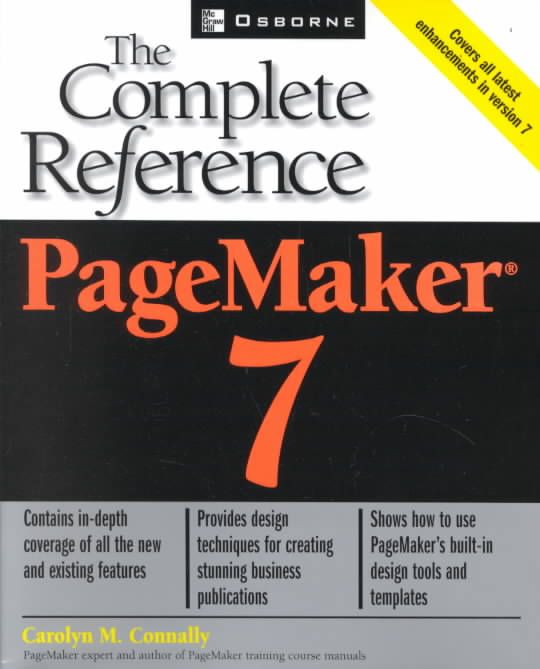 PageMaker 7 By Carolyn M. Connally 9780072193589 (Paperback)
