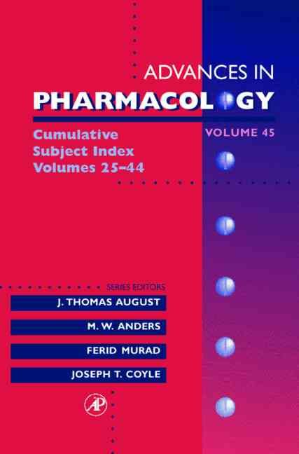 Cumulative Subject Index By August, J. Thomas 9780120329465 (Hardback)