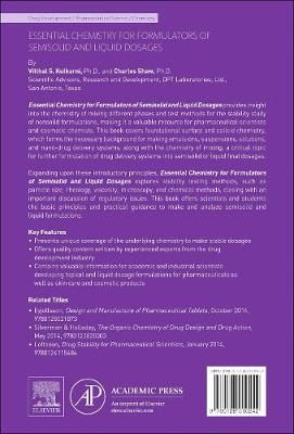 Essential Chemistry for Formulators of Semisolid and Liquid Dosages