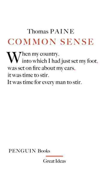 Common Sense By Thomas Paine 9780141018904 (Paperback)