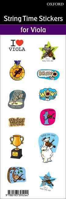 Viola Time Stickers By Oxford 9780193395244 (Stickers)