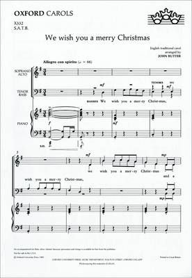 We Wish You a Merry Christmas By John Rutter (musical arrangement)