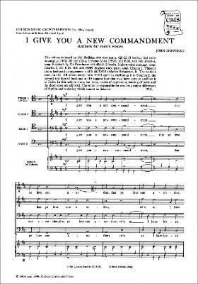 I Give You a New Commandment 9780193952805 (Sheet music)
