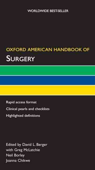 Oxford American Handbook of Surgery 9780195304626 (Book)