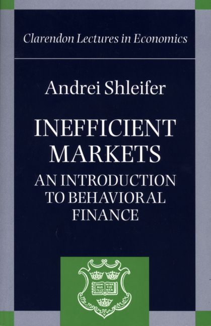 Inefficient Markets By Andrei Shleifer 9780198292289 (Hardback)