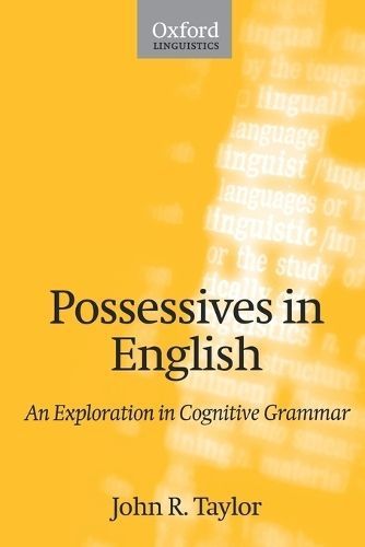 Possessives in English By John R. Taylor 9780198299820 (Paperback)