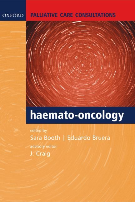 Palliative Care Consultations in Haemato-Oncology 9780198528081