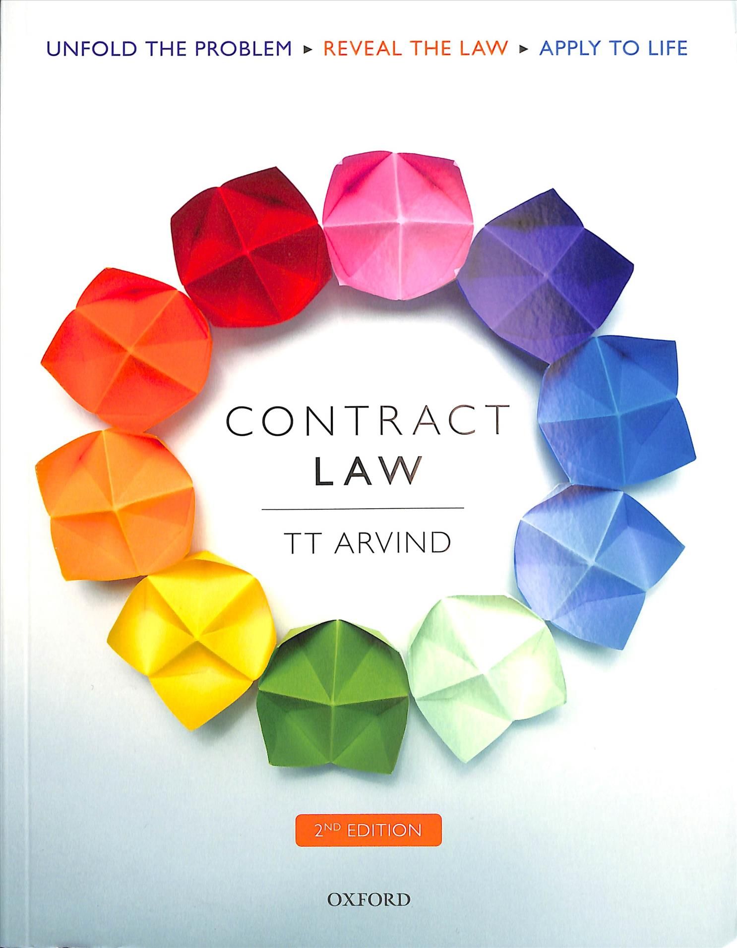 Contract Law By T. T. Arvind 9780198829263 (Paperback)