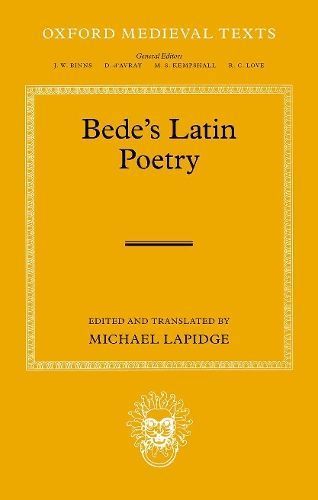 Bede's Latin Poetry By Bede (author), Michael Lapidge (editor), Bede