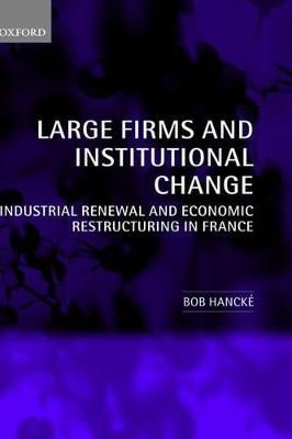 Large Firms and Institutional Change By Bob Hancké 9780199252053