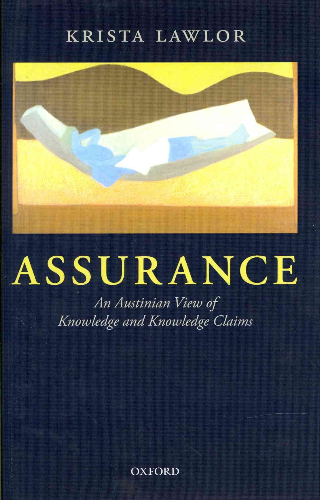 Assurance By Krista Lawlor 9780199657896 (Hardback)