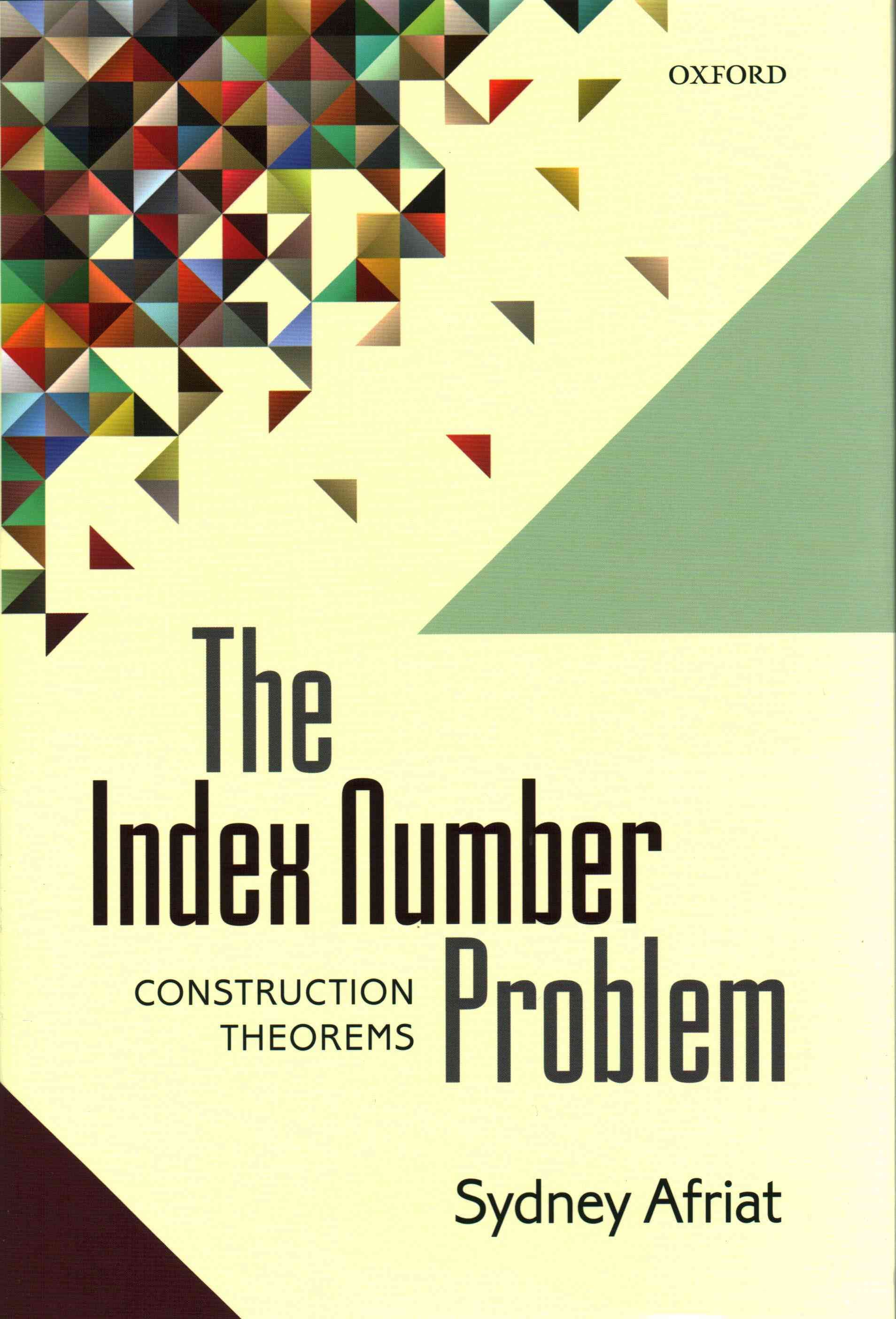 The Index Number Problem By S. N. Afriat 9780199670581 (Hardback)