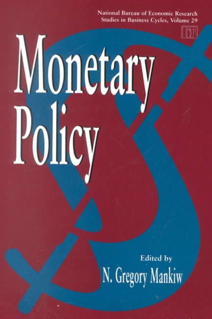 Monetary Policy By N. Gregory Mankiw (editor) 9780226503097