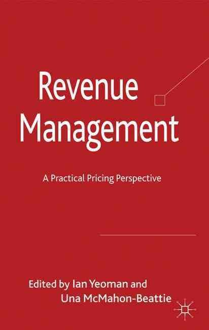 Revenue Management By Ian Yeoman, Una McMahon-Beattie 9780230241411