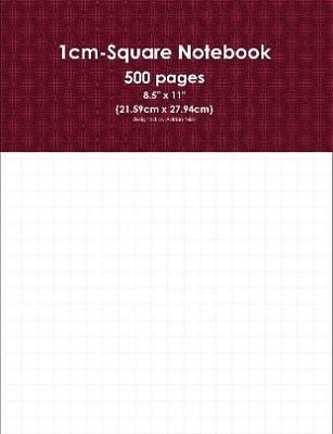 500 Page 1cm Square Notebook By Adrian Mizzi 9780244801083 (Paperback)