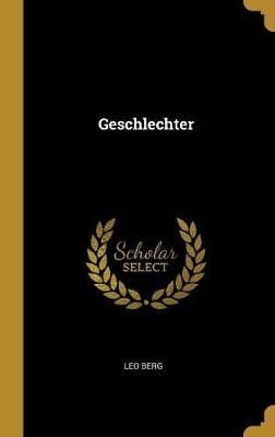 Geschlechter By Berg 9780270196078 (Hardback)