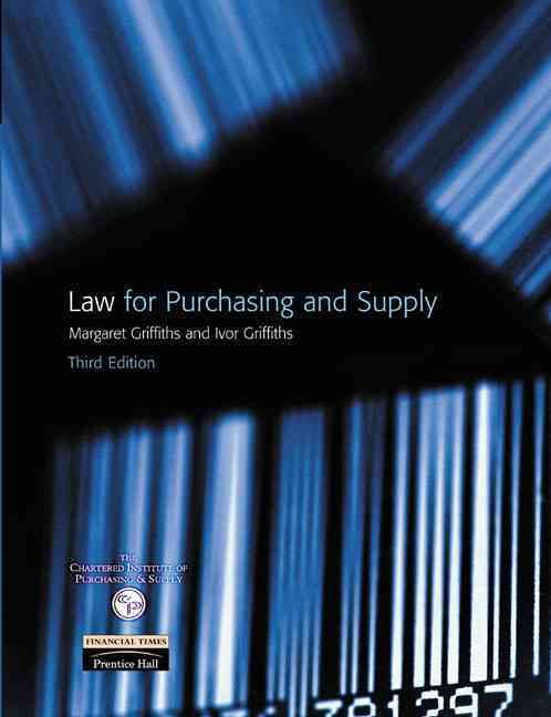 Law for Purchasing and Supply 9780273646792 (Paperback)