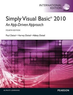Simply Visual Basic 2010 9780273776819 (Paperback)