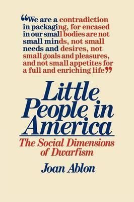 Little People in America By Ablon, Joan 9780275915964 (Paperback)