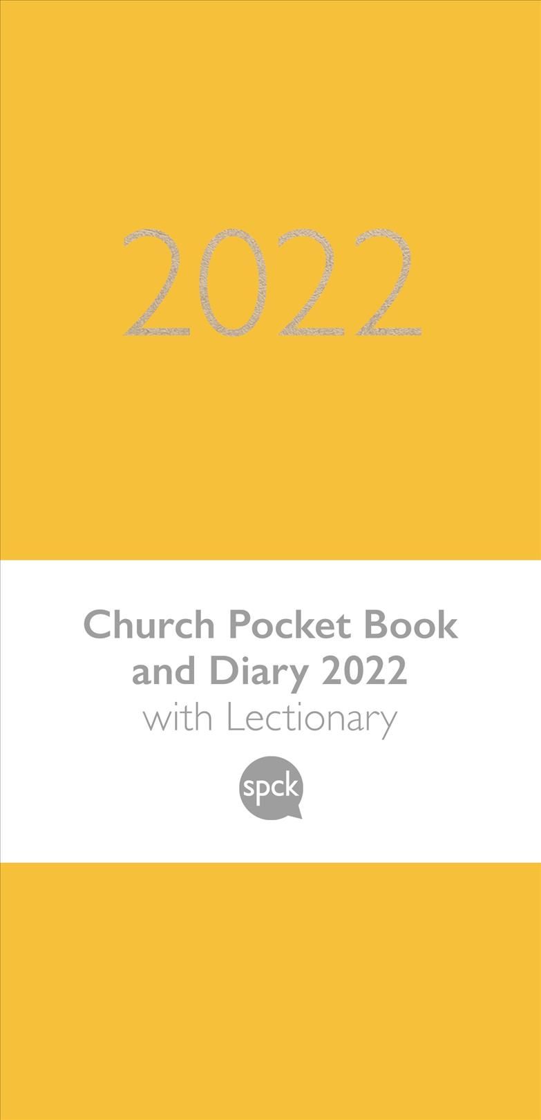 Church Pocket Book and Diary 2022 Soft?tone Yellow By Spck (Hardback)
