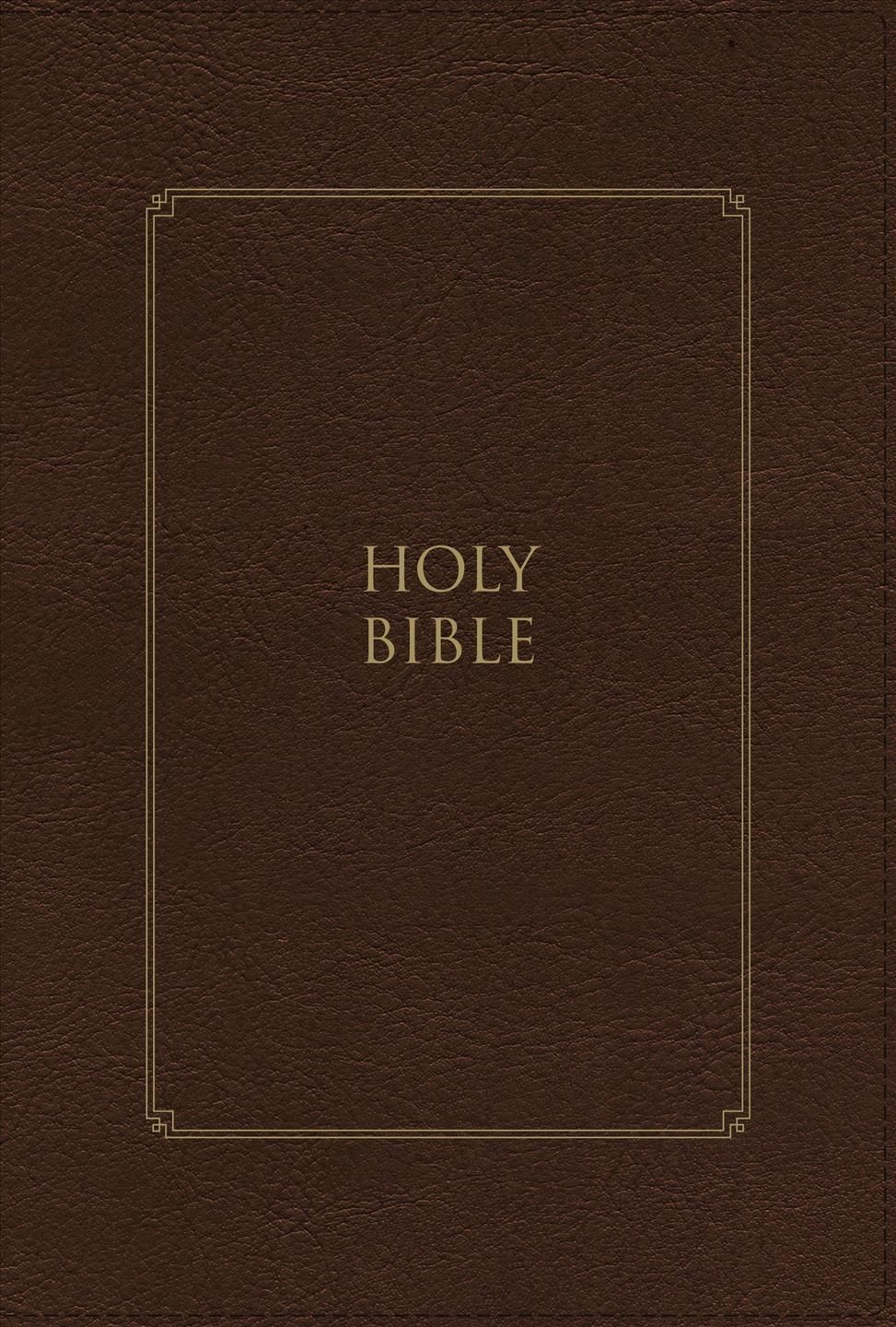 KJV, Thompson Chain-Reference Bible, Large Print, Leathersoft, Brown, Red Letter, Thumb Indexed, Comfort Print
