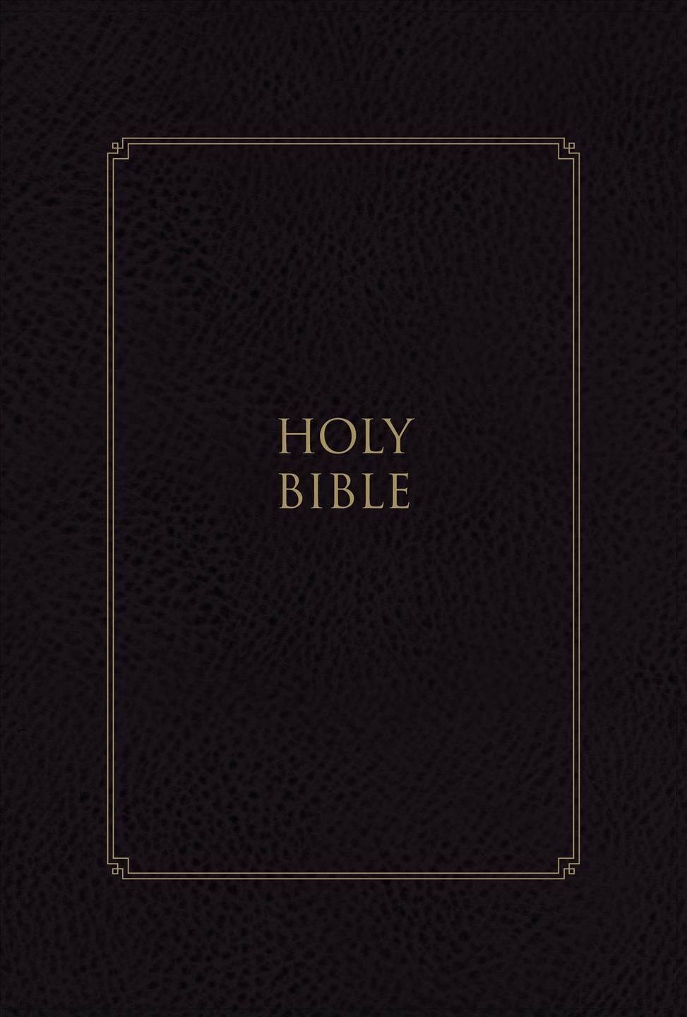 KJV, Thompson Chain-Reference Bible, Leathersoft, Black, Red Letter, Thumb Indexed, Comfort Print