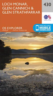 Loch Monar, Glen Cannich and Glen Strathfarrar By Ordnance Survey