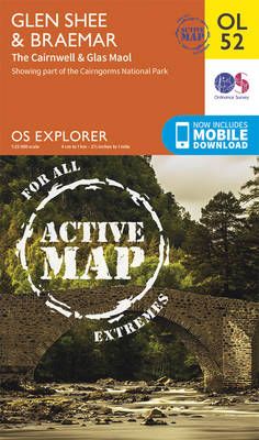 Glen Shee & Braemar, The Cairnwell & Glas Maol By Ordnance Survey