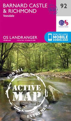 Barnard Castle and Surrounding Area By Ordnance Survey 9780319475416