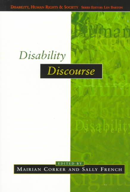 Disability Discourse By Mairian Corker, Sally French 9780335202225
