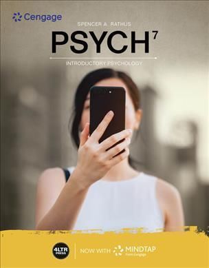 PSYCH7 By Spencer A. Rathus 9780357432921 (Paperback)