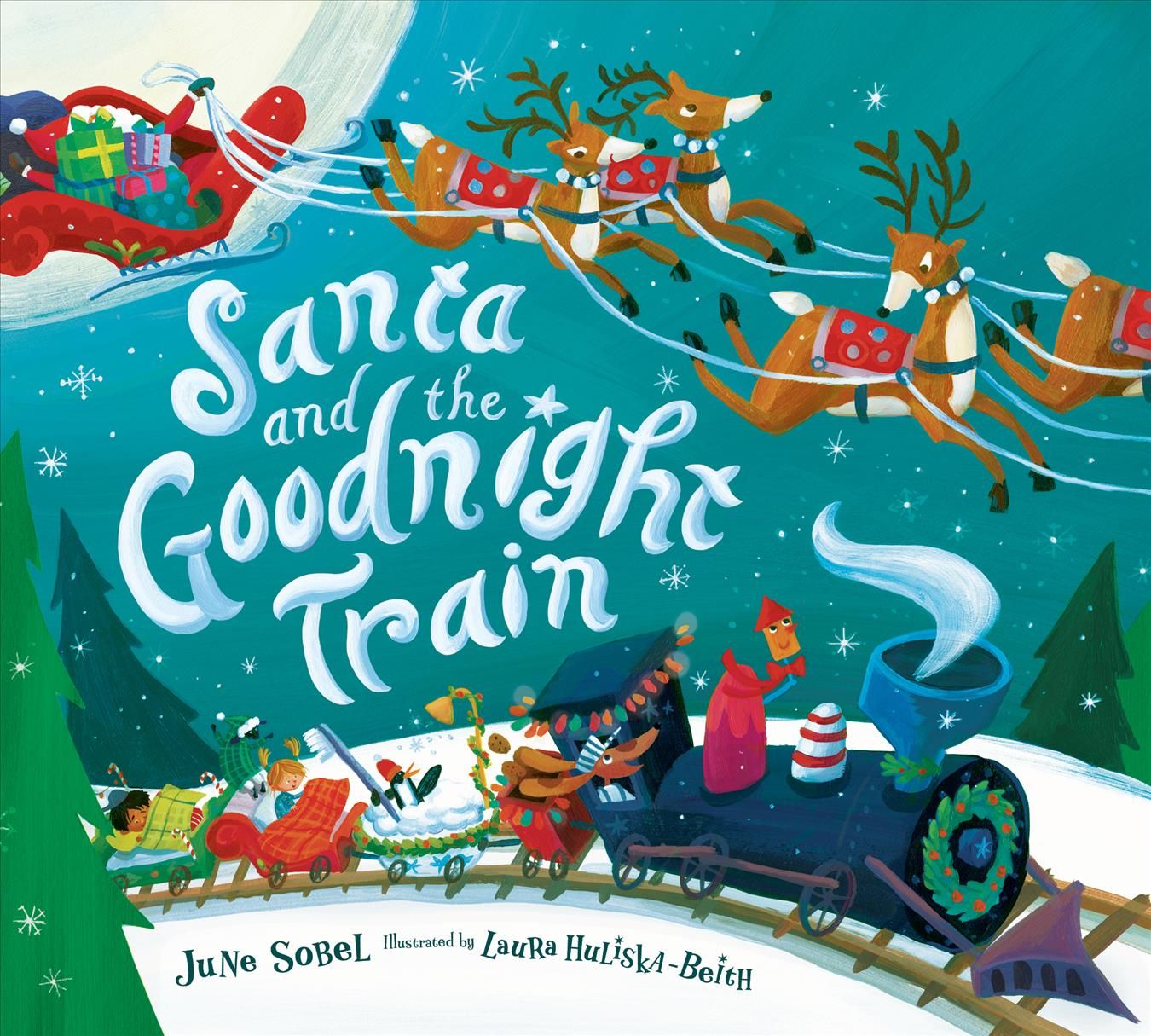 Santa and the Goodnight Train 9780358362661 (Board book)