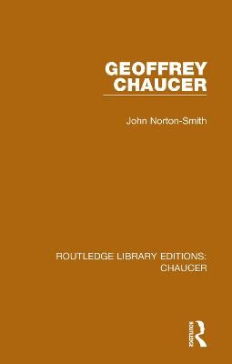 Geoffrey Chaucer By John Norton-Smith 9780367357399 (Hardback)